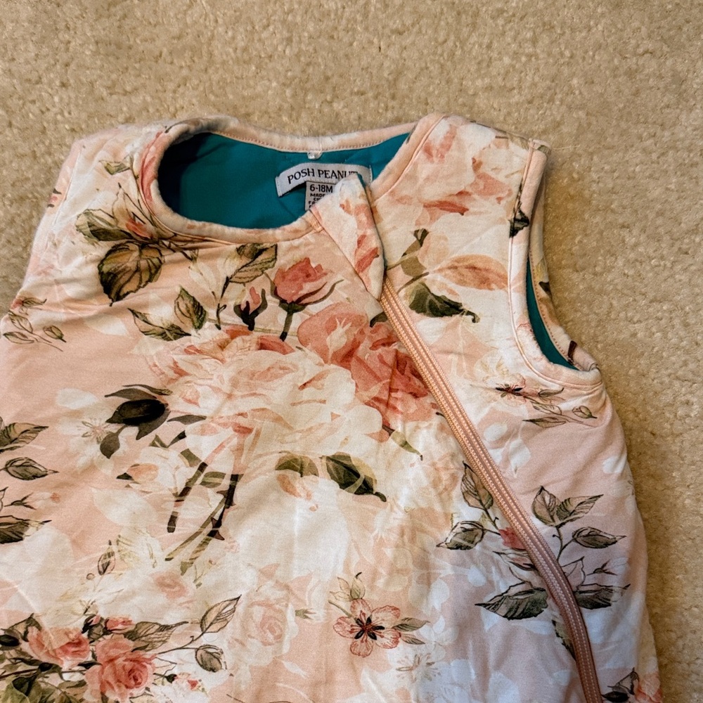 Posh Peanut Pink Floral Sleep Sack